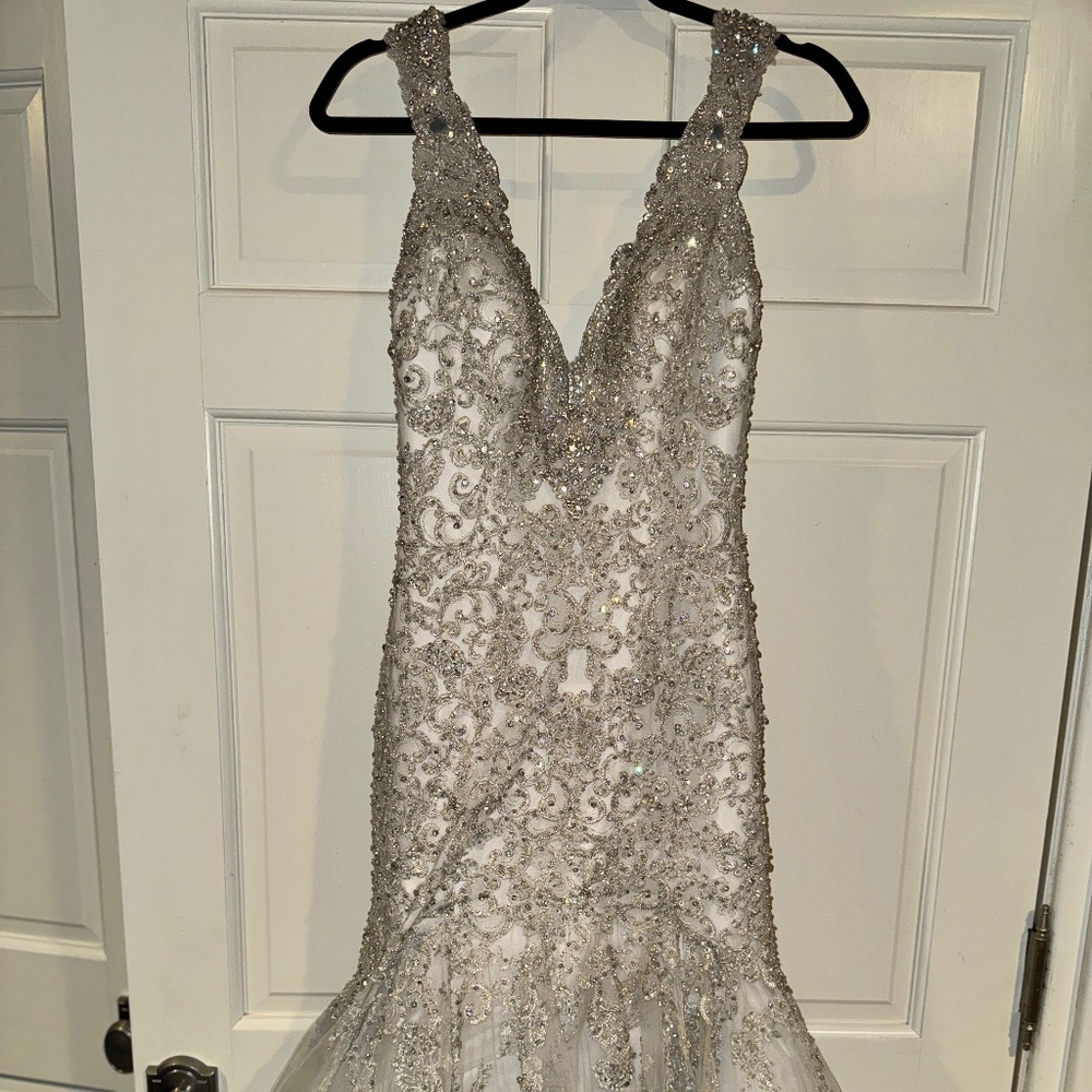 Rhinestone Encrusted Wedding Dress